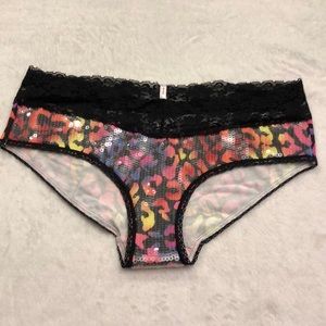 Neon Leopard Sequin Extra Low Rise Hipster 09/11